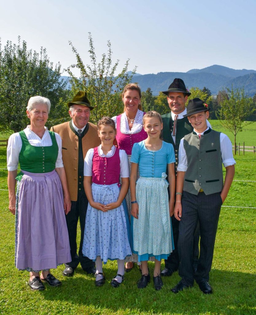 Familie Stückler vom Oberpartenhauserhof Gmund